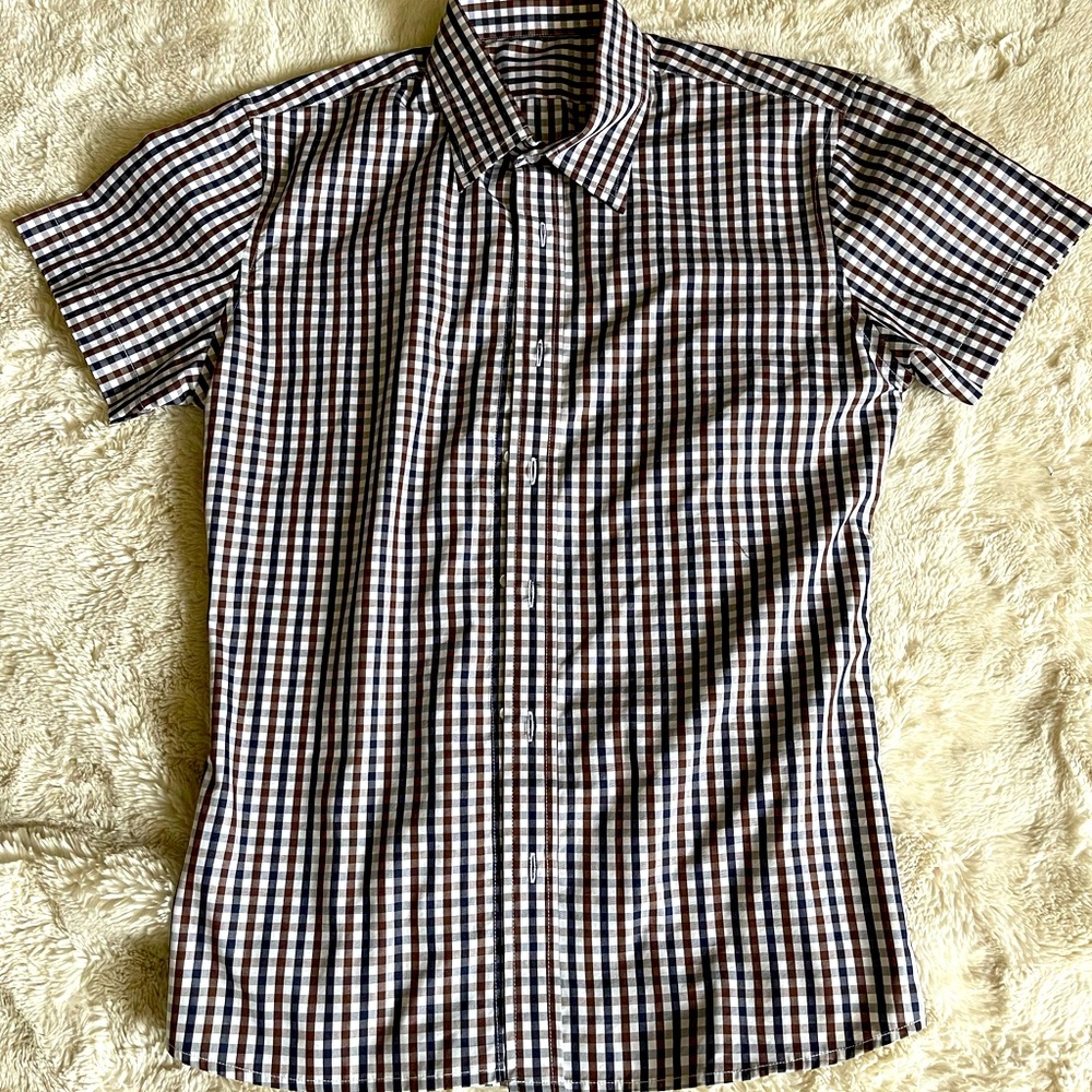 Custom made button down.
